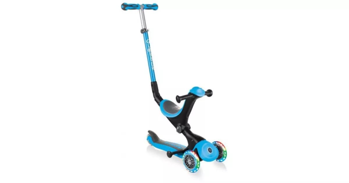 Самокат Globber GO•UP DELUXE LIGHTS — синій
