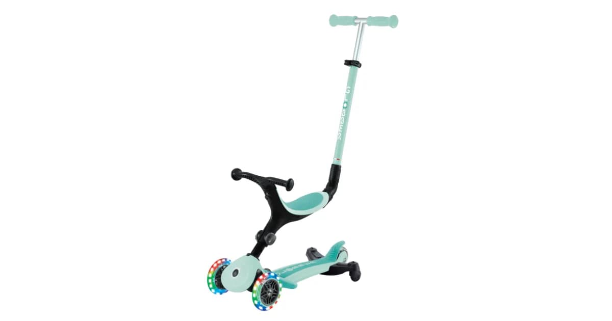 Самокат Globber GO•UP ACTIVE LIGHTS 360° — м'ятний