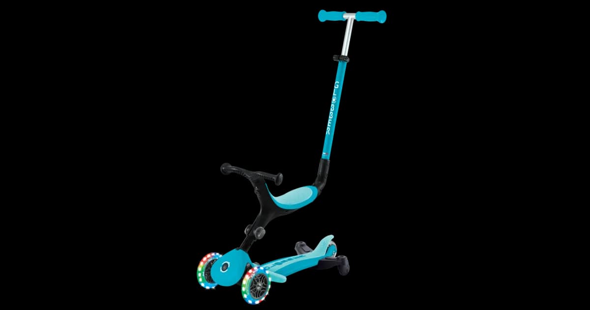 Самокат Globber GO•UP ACTIVE LIGHTS 360° — аква