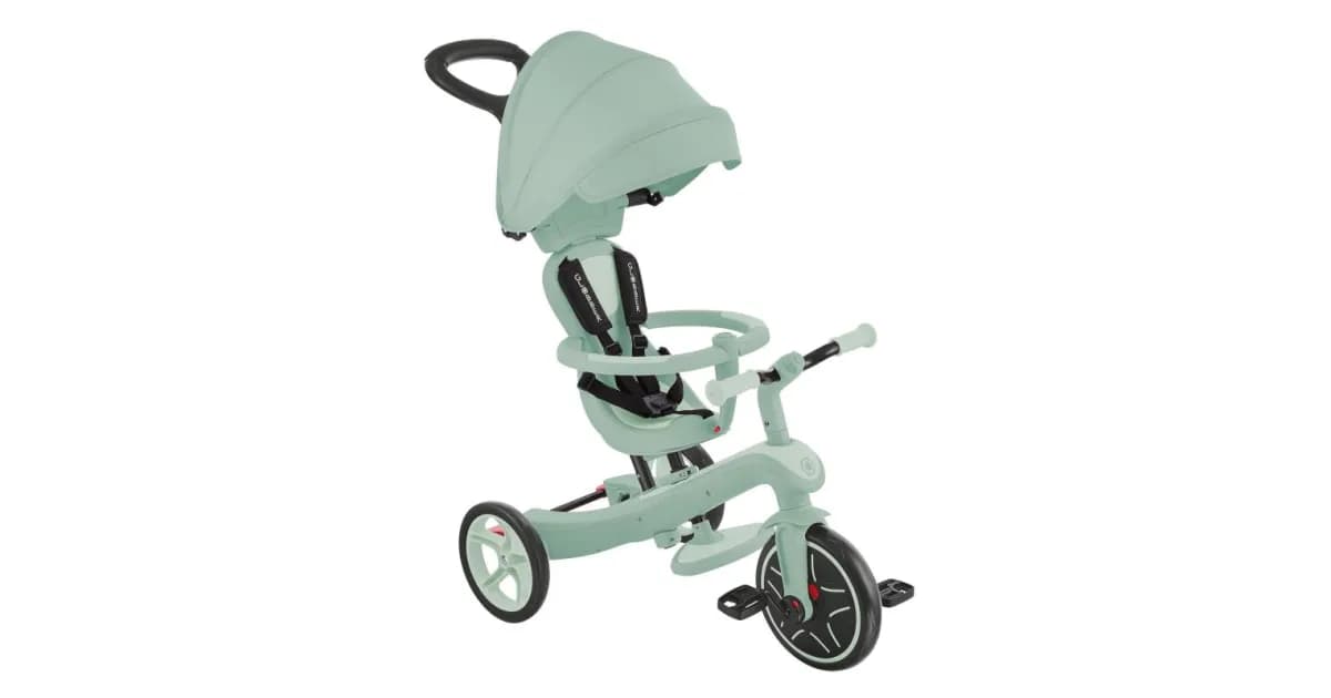 Триколісний велосипед Globber EXPLORER TRIKE 4in1 — рожевий