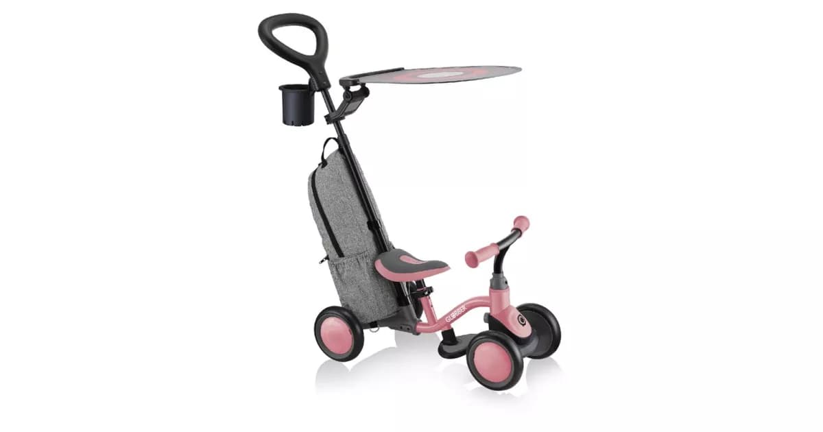 Біговел Globber LEARNING BIKE 3in1 DELUXE — рожевий
